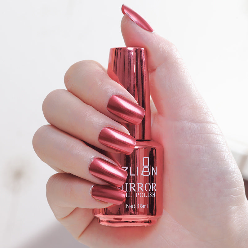 Mirror Silver Nail Polish – Stainless Steel Metallic Shine